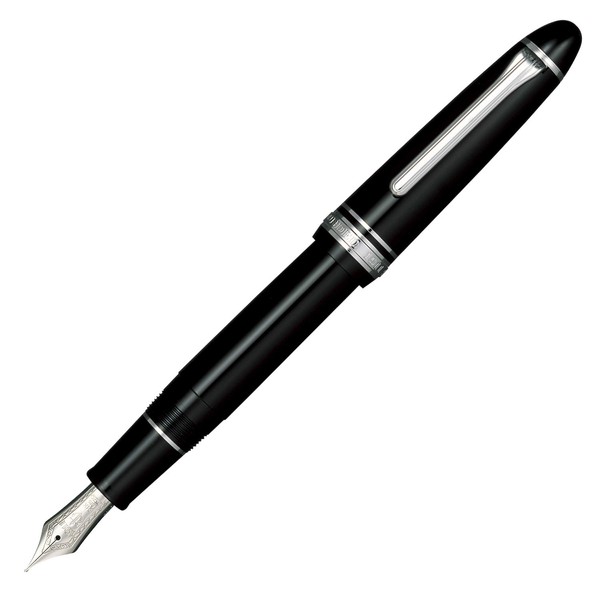 Sailor 11-2024-420 Fountain Pen, Pro Fit 21, Silver, Black, Medium Point