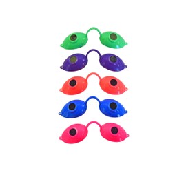 Super Sunnies Neons UV Eye Protection Tanning Goggles Eyewear - (12 Pack)