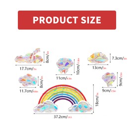 Rainbow Window Pictures, Suncatcher Stickers, Prism Window Stickers, Window Film Rainbow, Sun Catcher Stickers, Rainbow Stickers, Decals Birds, Anti-Collision for Window Film, Glass Panels