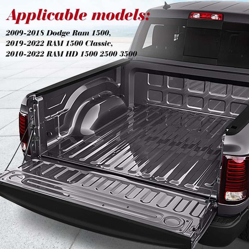Vepagoo 43301 Tailgate Assist Dodge Ram 1500 for 2009-2018, Pickup