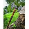Dark WARRIOR Handmade Double Head Berserker Axe, Large Norse Double