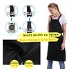 BIGHAS Apron with Pocket for Women Men Adjustable Large Comfortable