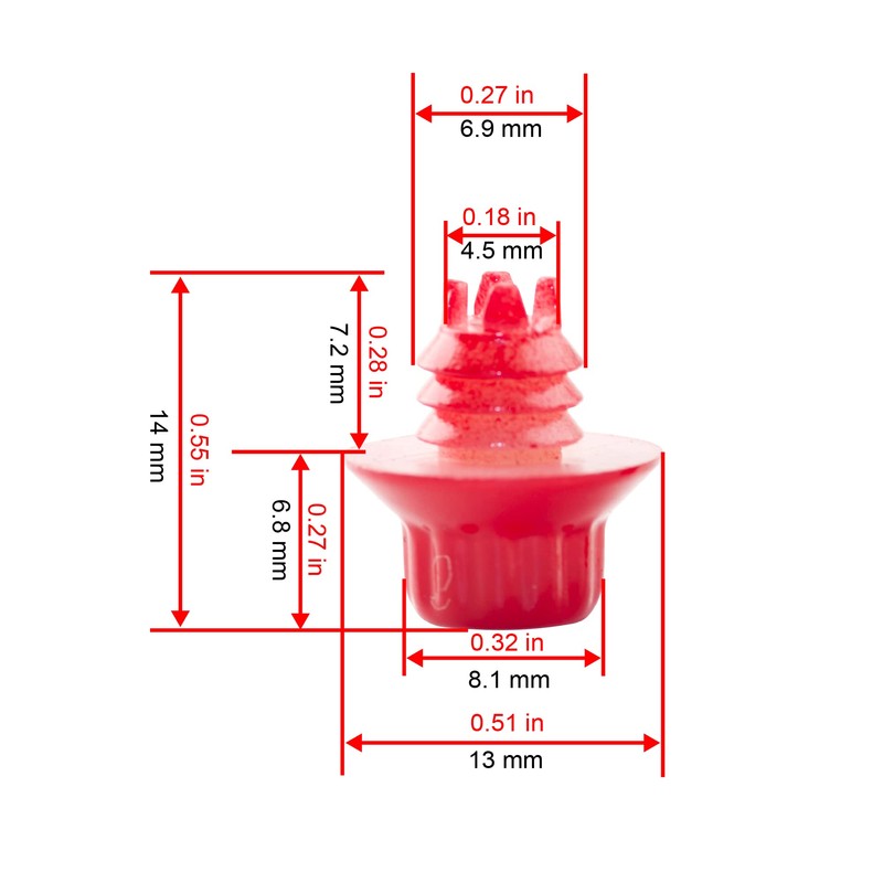 RTRHINOTUNING 50pcs Wheel Rim Rivets for 7mm/0.28in Hole Replacement Wheel