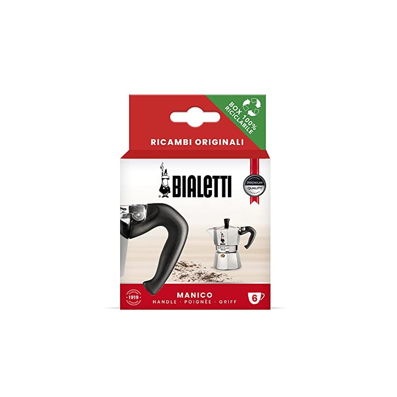 Bialetti (ビアレッティ) Genuine Spare Parts Moka Express 6 Cup Handle