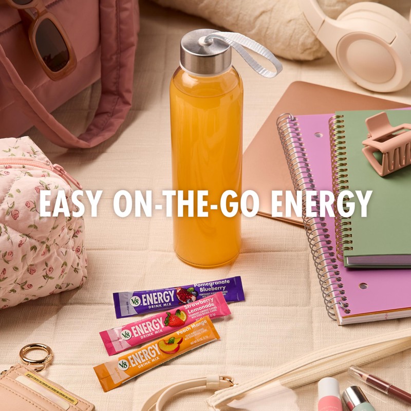 V8 Energy Peach Mango Energy Drink Powder, .10 oz Packet