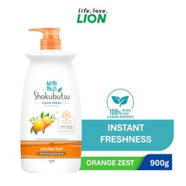 Shokubutsu Clean Fresh Body Wash Orange Zest 900g