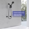 CISTPOFS 2 Handle Shower Faucet Matte Black, 2 in 1