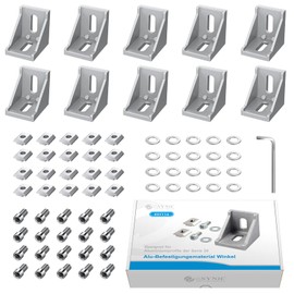 Set of 10 Angle Joints with Nuts & Bolts