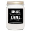 YouNique Designs Inhale Exhale Candle Lavender Vanilla 8oz, Relaxing Gifts