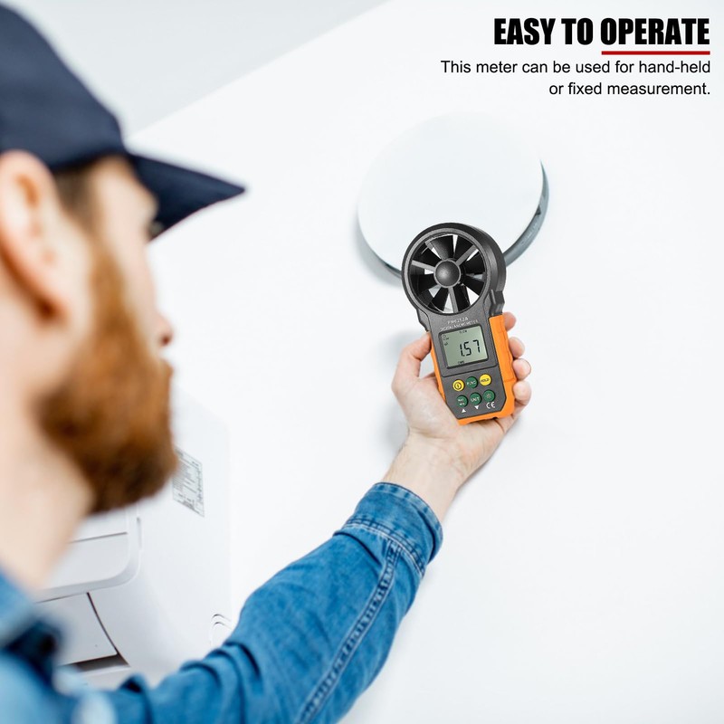 EVTSCAN Digital Wind Speed Meter Air Flow Meter Anemometer