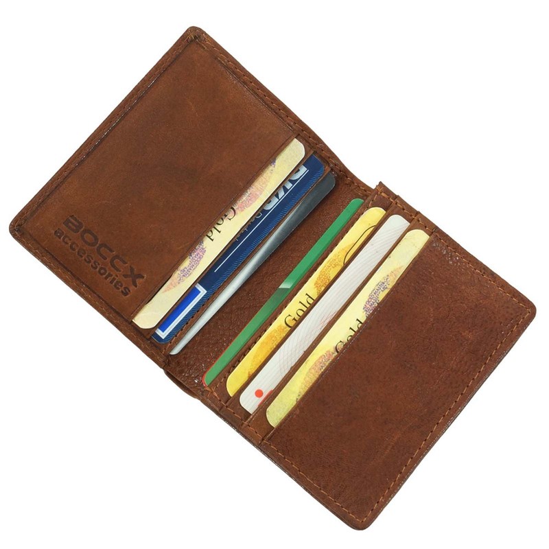 Boccx Small Soft Leather Mens Wallet Slimfold Wallet Mini Purse