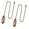 Dotlite Ceiling Fan Pull Chain Set, 2Pieces Wooden Decorative Pendant