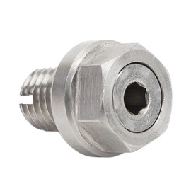 Piggyback Oil Drain Plug, Piggyback Oil Drain Plug Stainless Steel Oversize Self Tapping Oil Pan Thread Repair Kit with O Ring (M16.1-1.5x15mm)