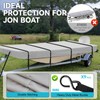 Cerumute Jon Boat Cover with Heavy Duty Metal Buckles,The Latest