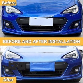 Front Bumper Tow Hook License Plate Mount Bracket for Subaru BRZ 2012-2020,No Drill Tow Bumper Tow Hole Hook License Plate Mount Adapter Relocation Kit Accessories (BRZ 2012-2020)