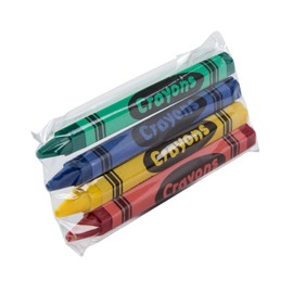 AmerCareRoyal Non-Toxic Honeycomb Crayons for Kids, 4 Colors Individually Cello Wrapped - Assorted Colors for Family Restaurants, Classroom, and Parties, Toddler Crayons in Bulk, Case of 500