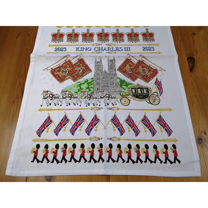 Ulster Weavers King Charles III Coronation 100% Cotton Tea Towel