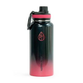 PURE HEARTH Dynamic Fit 32 oz Stainless Steel Water Bottle | Double Wall Vacuum Insulated with Leakproof Lid | Compatible with MagSafe | Water Cold | Sports & Travel | BPA Free (Neon Pink)
