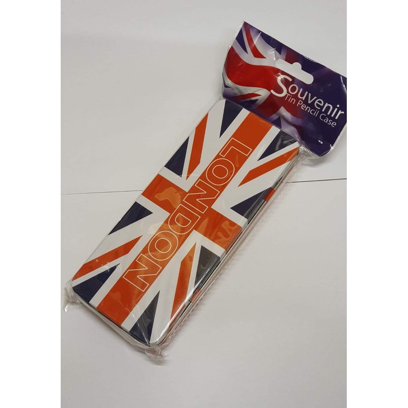 Souvenir Pencil Box - Union Jack and London Printed Pencil