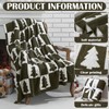 Buryeah Christmas Tree Knit Throw Blanket, 50 x 60 Inch
