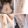 30 Lettering Tattoo Stickers (1 Set) - Mask Copy Black (F) 5ea