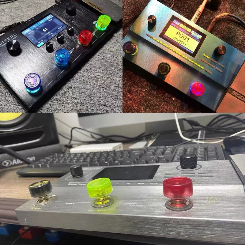 TUOREN 20 piezas de pedal de efectos de guitarra, tapas