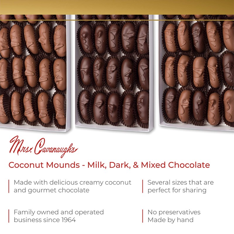 Mrs. Cavanaugh’s 1 lb Coconut Mounds Dark Chocolate