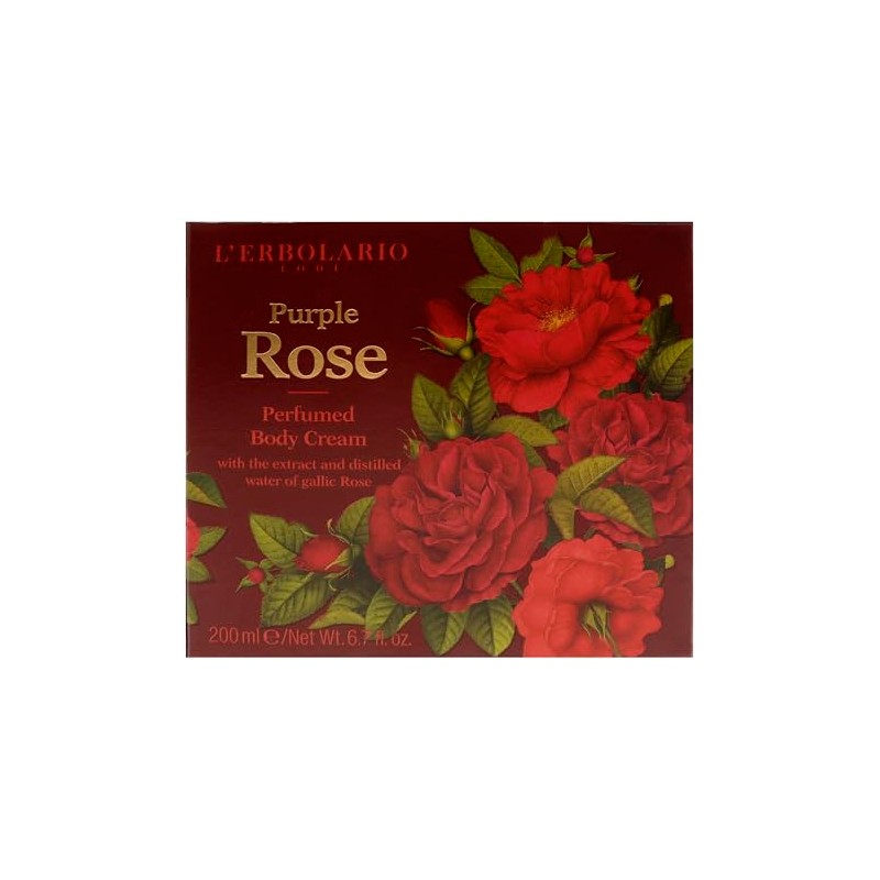 L'Erbolario Crema Profumata per il Corpo Rosa Purpurea 200 ml