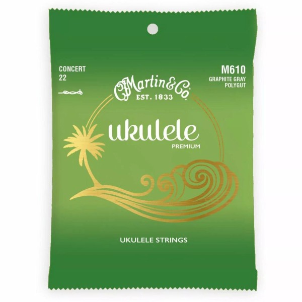 Martin M610 Premium Polygut Concert Ukulele Strings, .0228-.0236