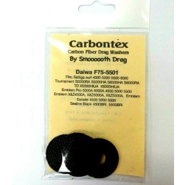 Smooth Drag Carbontex Drag Washers F75-5501 - DAIWA Saltiga Surf 4500 5000 6000, Emblem Pro