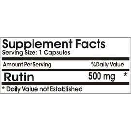 Naturetition Supplements Rutin 500mg ~ 200 Capsules - No Additives