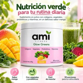 Greens Mango 240g 30 Porciones Colágeno Vegetales Vitaminas
