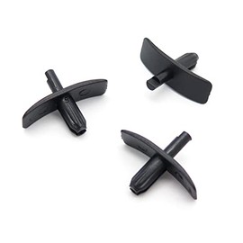 VVO Fasteners- Black Plastic Front Door Weatherstrip Clips for Volvo 850 Saloon/Estate, S70, V70 (including XC), (Pack of 10)