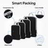 4 Packs Compression Packing Cubes for Travel - Expandable Luggage