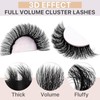 Mixed Length Individual False Eyelashes, 1 Box Natural Look Eyelash