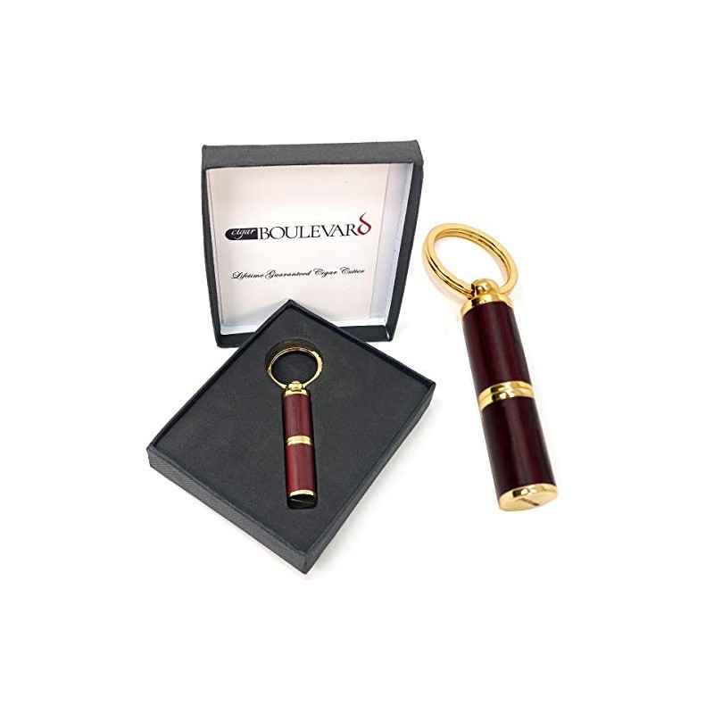 Punch Cigar Cutters Stainless Steel Blade Cutter with Rosewood Body