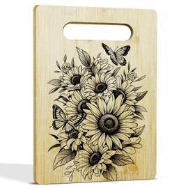 Sunflower Butterfly Decor Cutting Board for Kitchen Gifts for Women Men Birthday Gifts, House Warming Gifts New Home Kitchen Essentials Chopping Board Christmas Gifts - Cutting Board 66