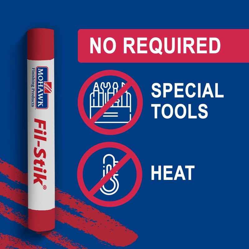 Mohawk Fil-Stik Wax Putty Stick, SYY Red M231-10104, 1 Count