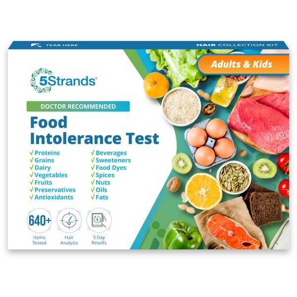 5Strands 5Strands Food Intolerance Test, 640 plus Items Tested, Food