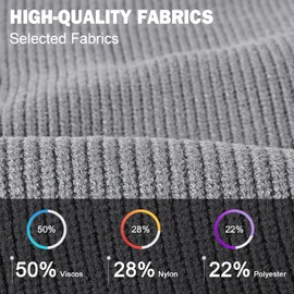 TAGVO Winter Knitted Hat and Scarf, 3-in-1 Hooded Scarf, One Piece Balaclava, Adjustable Windproof Face and Neck Warmer, Scarves for Men and Women Outdoor, gray