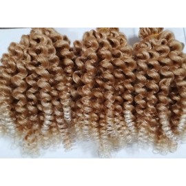 Unbranded 1pcs 10inch Kinky Bouncy Curly Crochet Hair  Ombre 27/613.