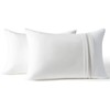 AZRA 2 Piece Pillow Case Set Peach Skin Zippered Zippered
