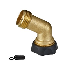 Garden Hose Elbow Brass Connector 45 Degrees 900007 by New England Garden Tools