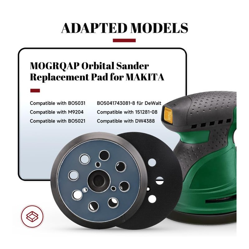 Pack of 2 5 Inch Sanding Discs Random Orbital Sander,