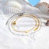 mellowact Bracelet, Anklet, Surgical Stainless Steel, Hypoallergenic, Heart Plate, Small,