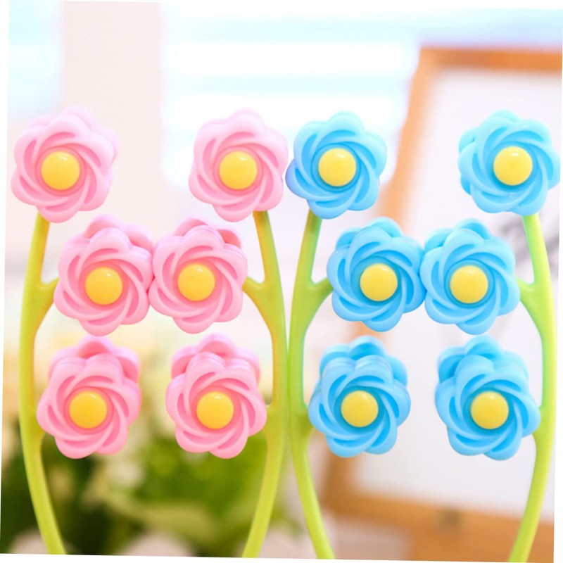 FRCOLOR 2pcs Facial Roller Massager Ergonomic Face Massage Tool for