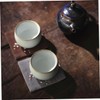 COLLBATH 2pcs Embroidery Random Cup Mats for Tea Ceremony Decorative