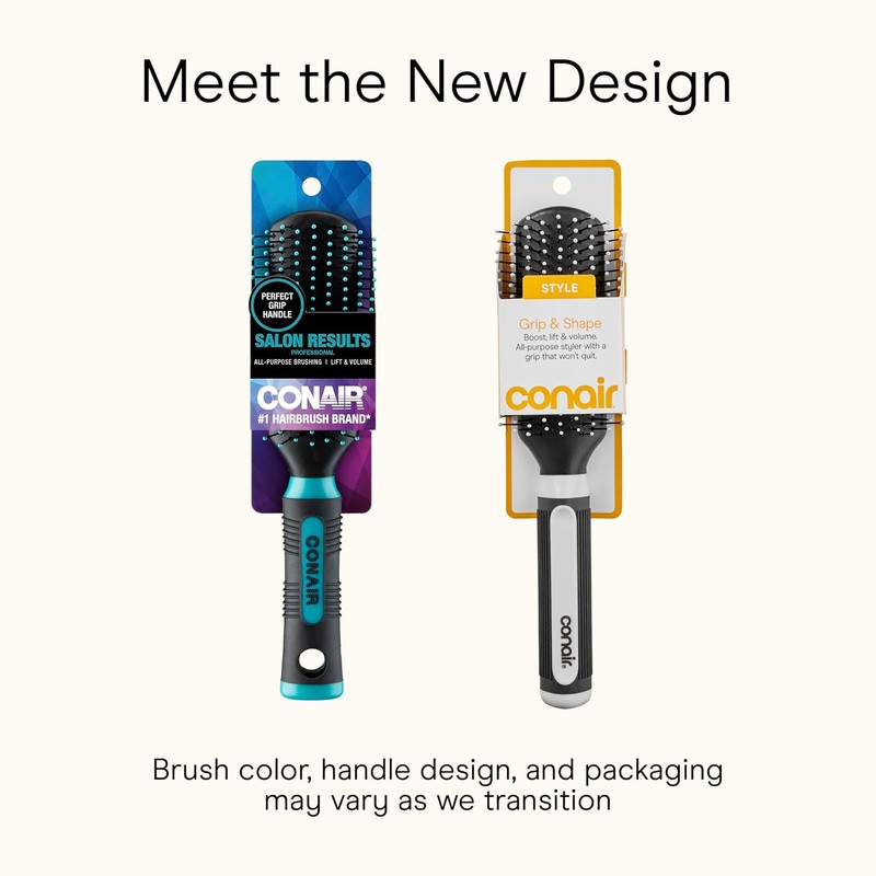 Conair Salon Results Detangling Hairbrush - For Men and Women,