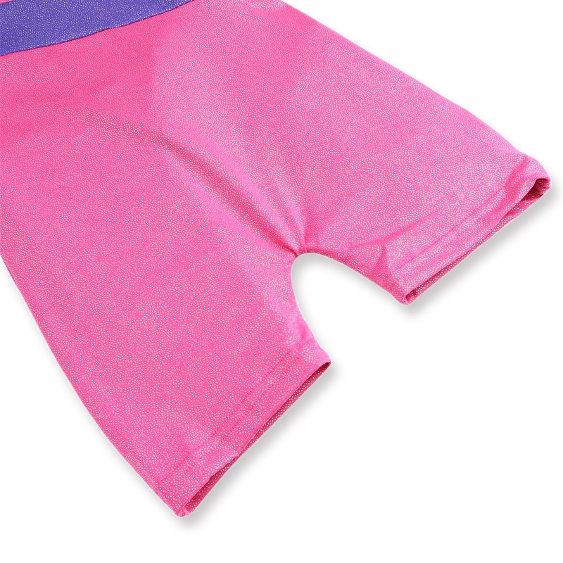 Leotards for Girls Gymnastics Kids Children Biketard Sparkles Ribbon Stripe