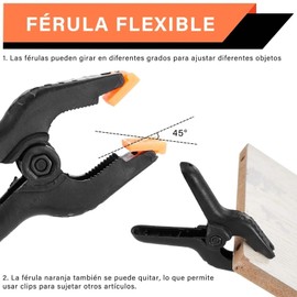 OUKENS 10 Packs Spring Clamps, 3 inch Black Heavy Duty Clips, for Woodworking, Small Spring Clips Clamps for Backdrop Stand Photography Clamp